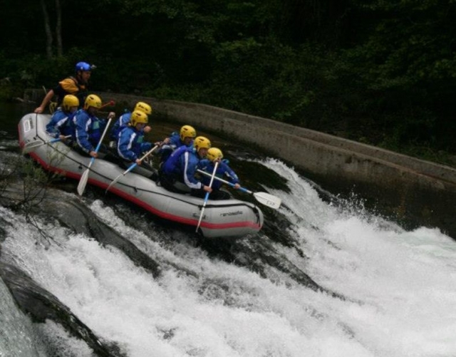  Going down the dam 